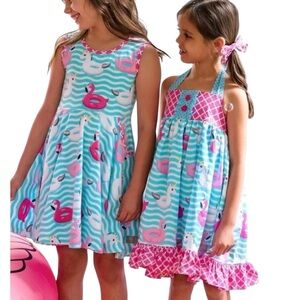 Eleanor Rose unicorn floatie halter dress - Size 5-6 *Perfect